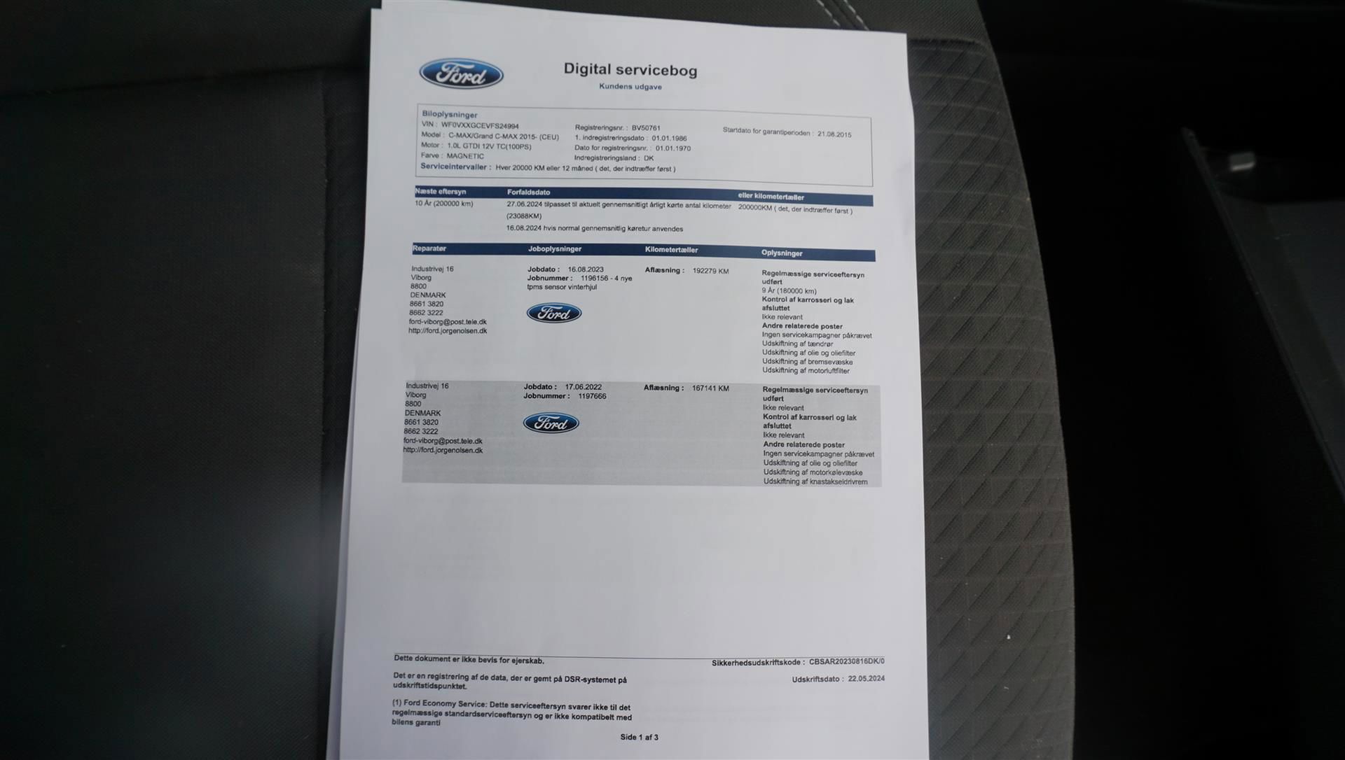 Billede af Ford C-MAX 1,0 EcoBoost Trend 100HK 6g