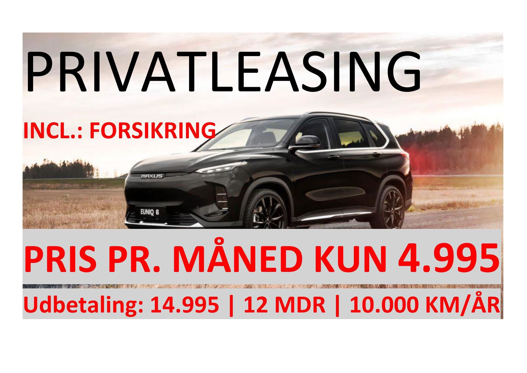 Billede af Maxus Euniq 6 EL 177HK 5d Aut.