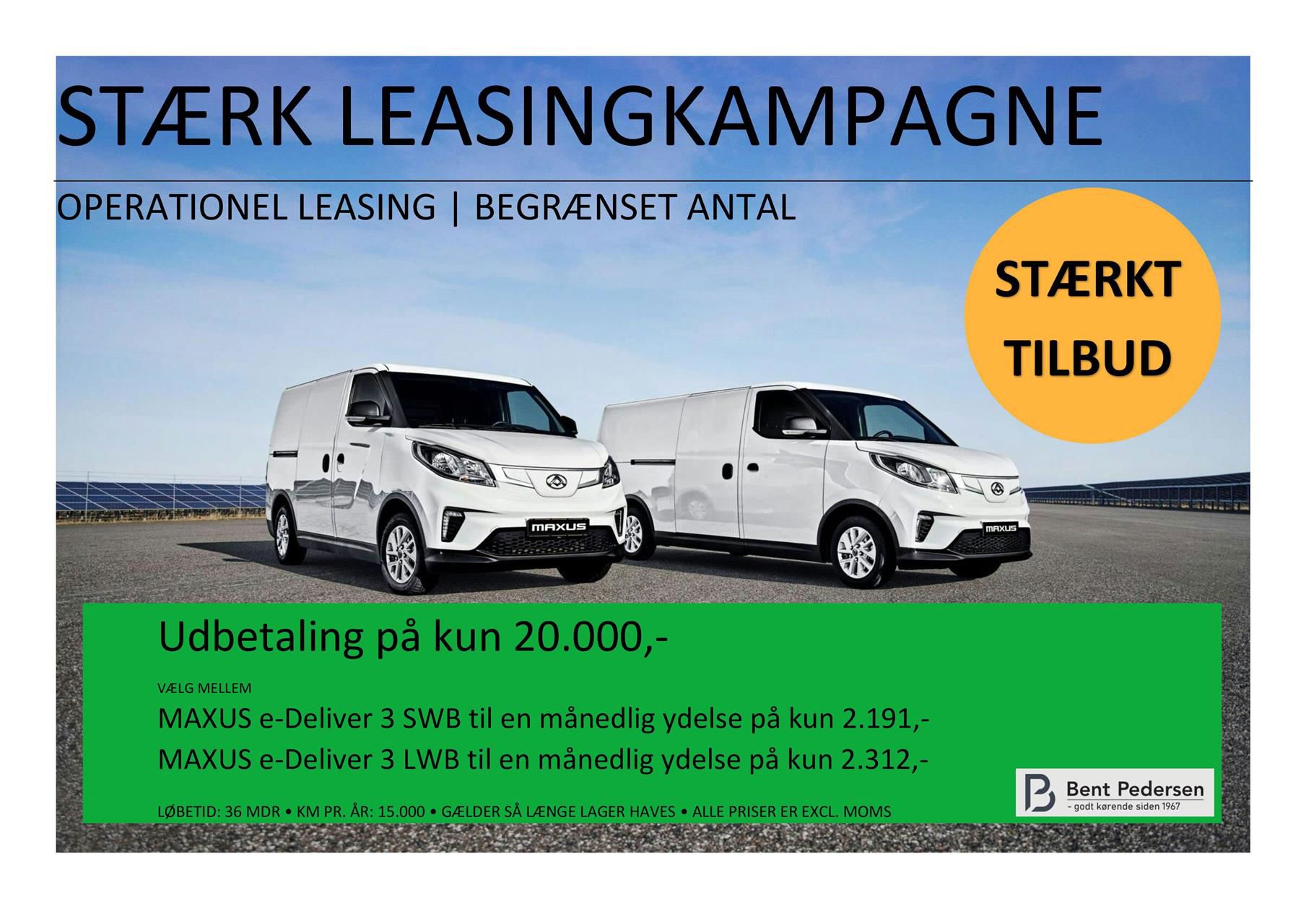 Billede af Maxus e-Deliver 3 LWB 50,2 kWh EL 122HK Van Aut.