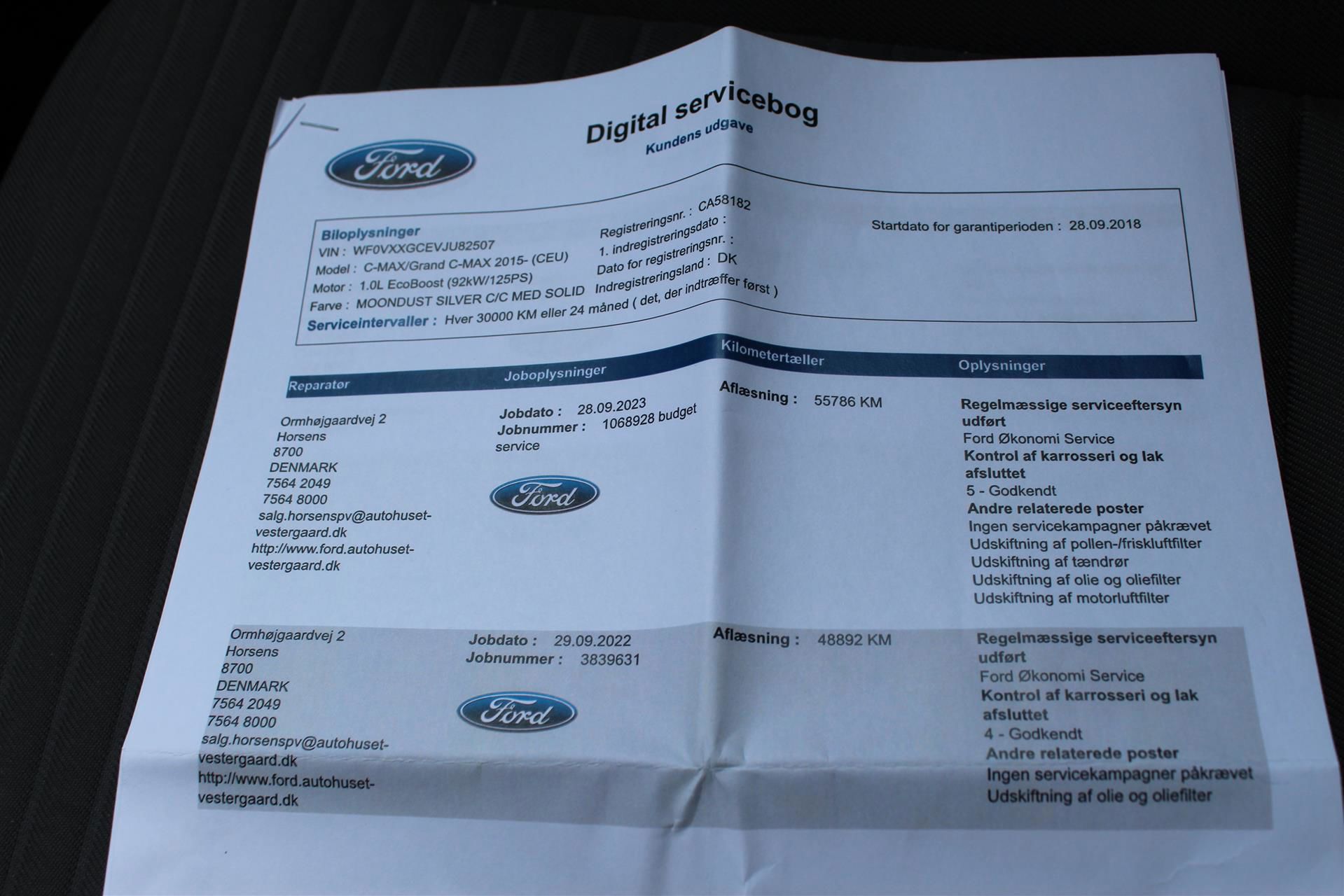 Billede af Ford C-MAX 1,0 EcoBoost Titanium Plus Start/Stop 125HK 6g