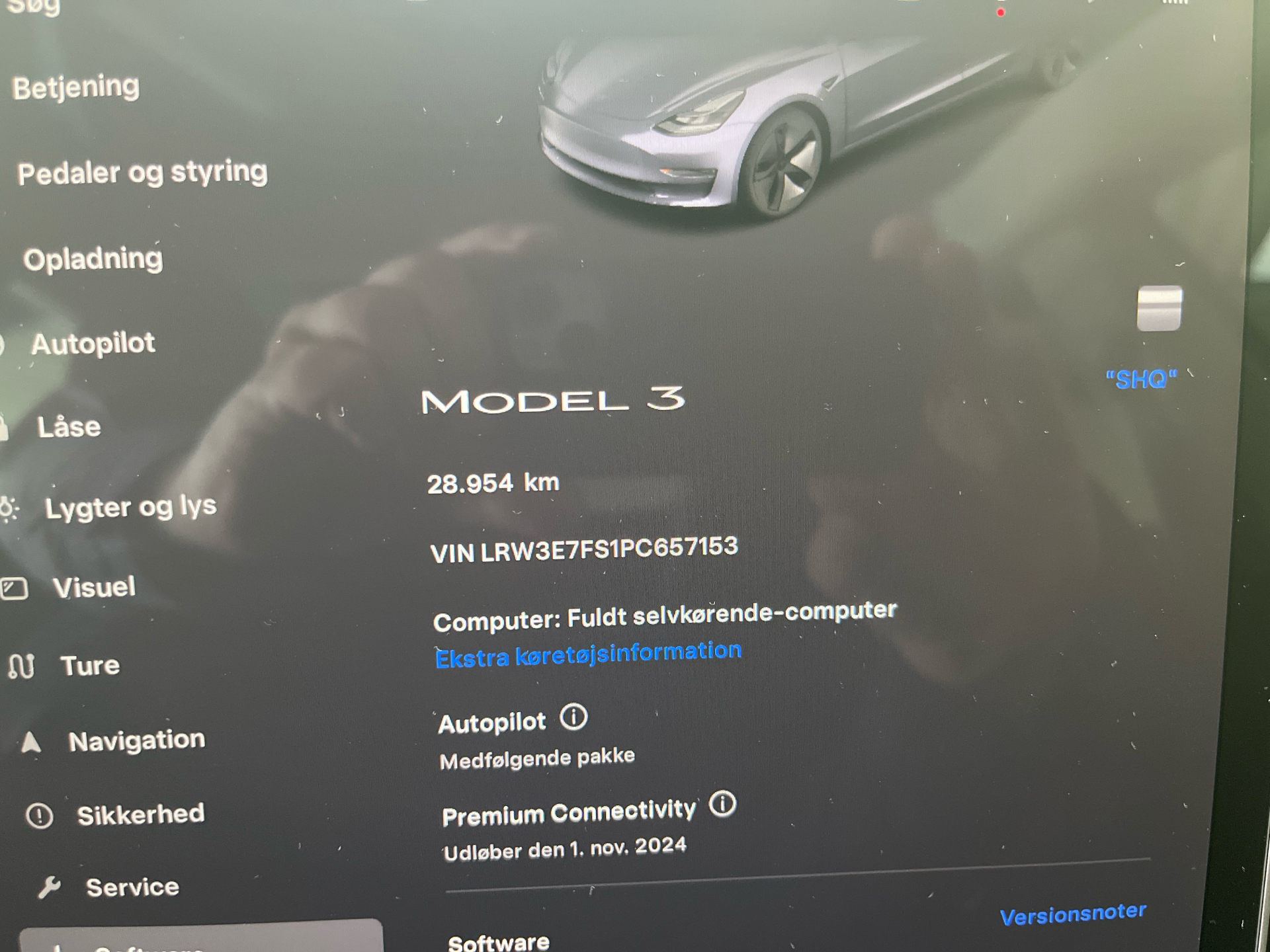 Billede af Tesla Model 3 EL Standard Range 283HK Aut.