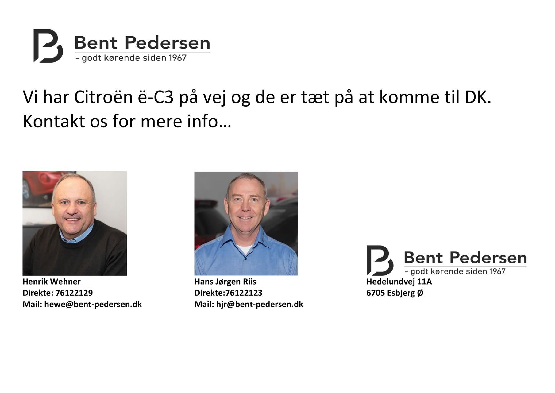 Billede af Citroën e-C3 EL VTR Sport Ltd. 113HK 5d Aut.