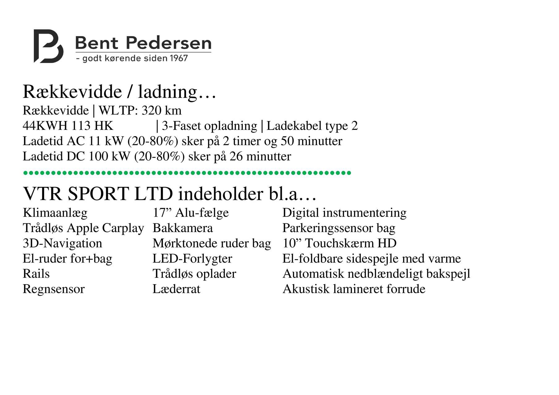 Billede af Citroën e-C3 EL VTR Sport Ltd. 113HK 5d Aut.