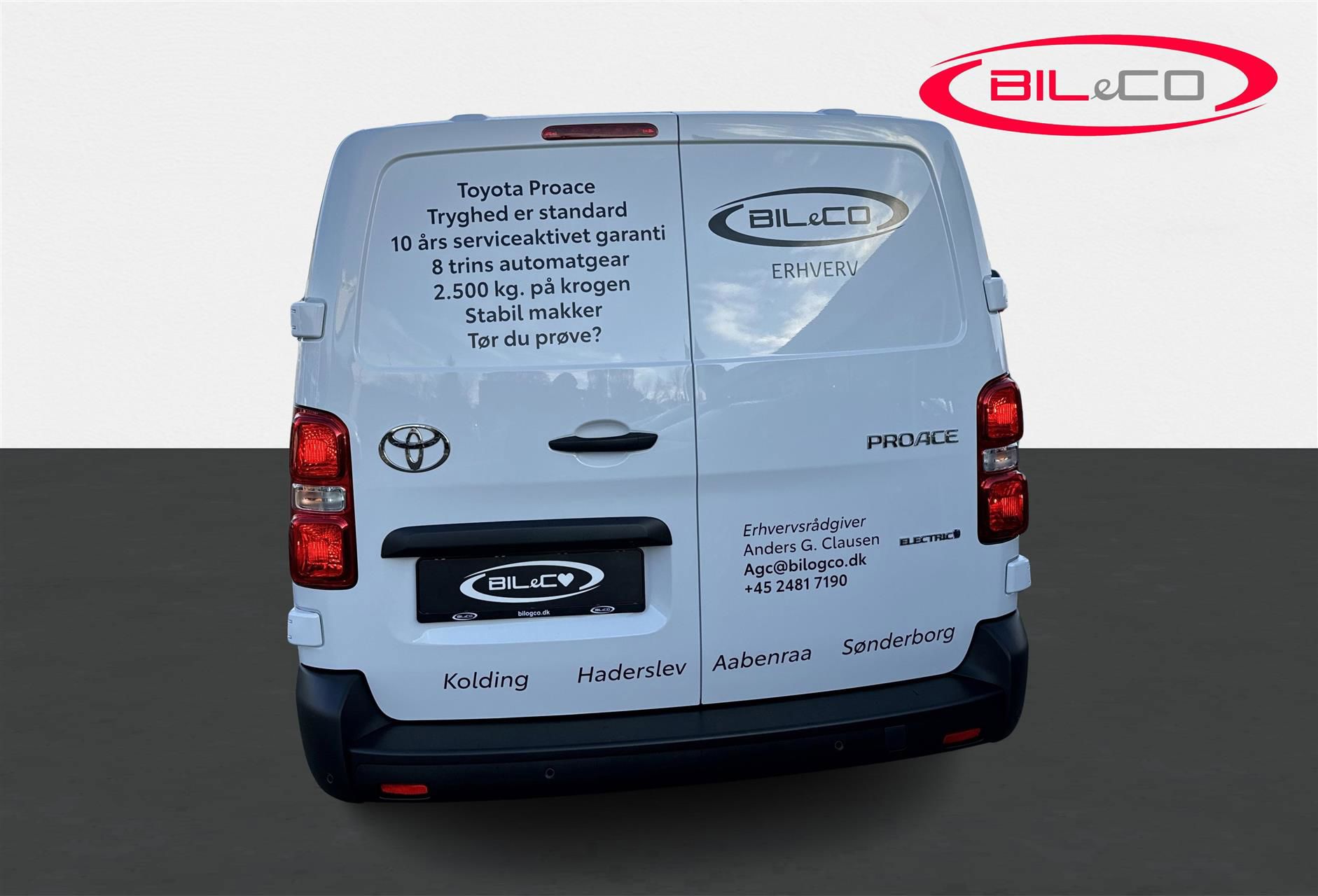 Billede af Toyota Proace 75 kWh (136hk) Long/To skydedør aut. gear Comfort Master