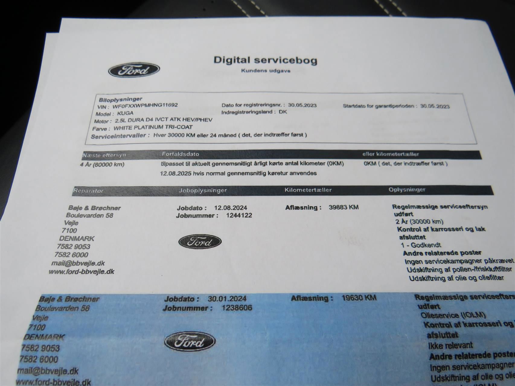 Billede af Ford Kuga 2,5 Plugin-hybrid Vignale CVT 225HK 5d Trinl. Gear