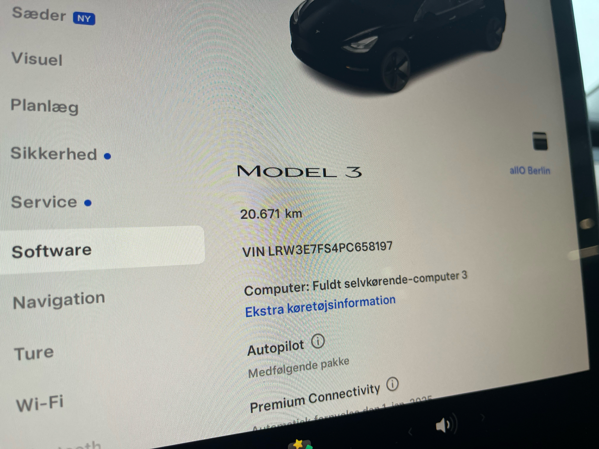 Billede af Tesla Model 3 EL Standard Range 283HK Aut.