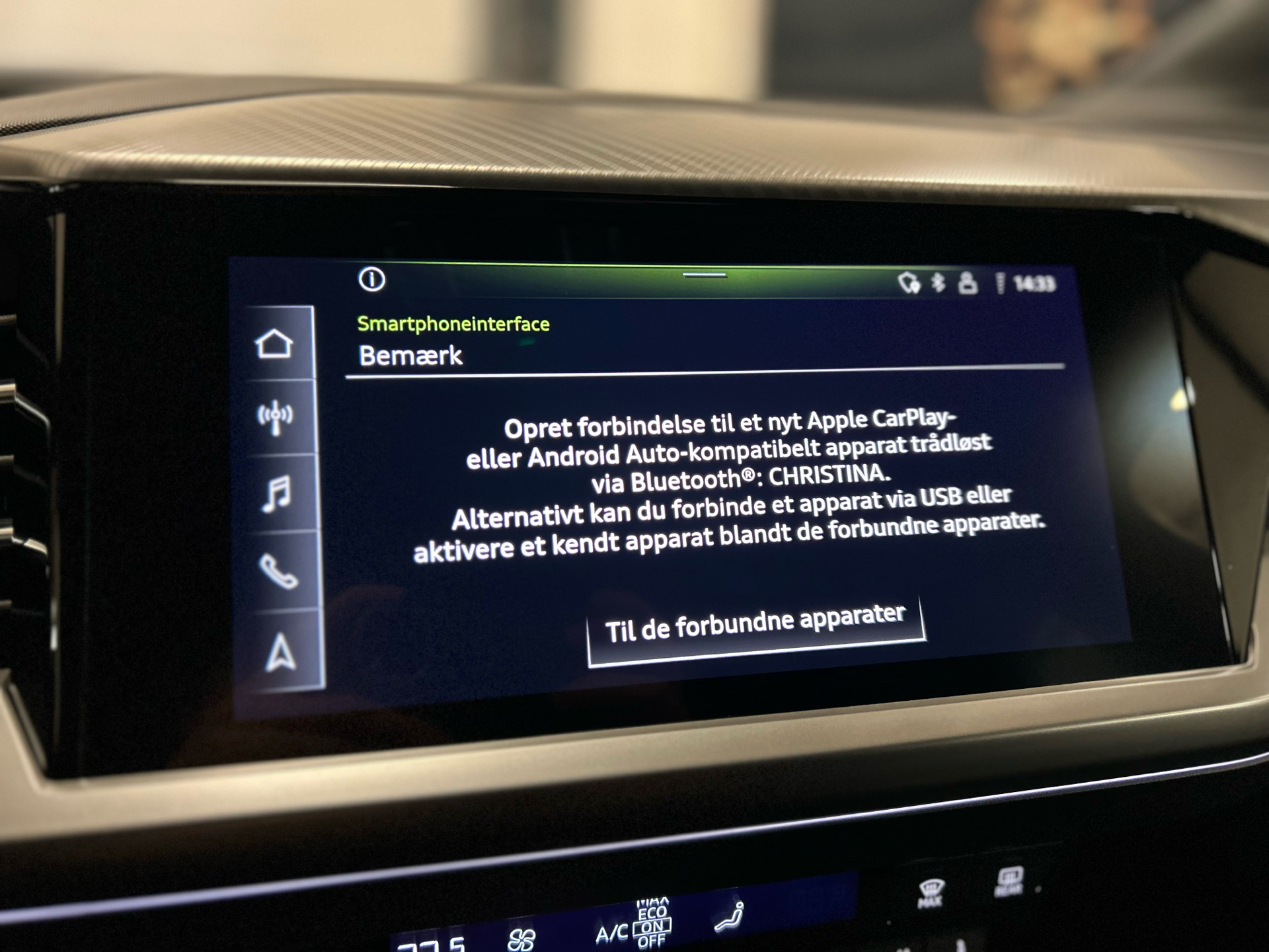 Billede af Audi Q4 Sportback 40 E-tron 204HK 5d Aut.