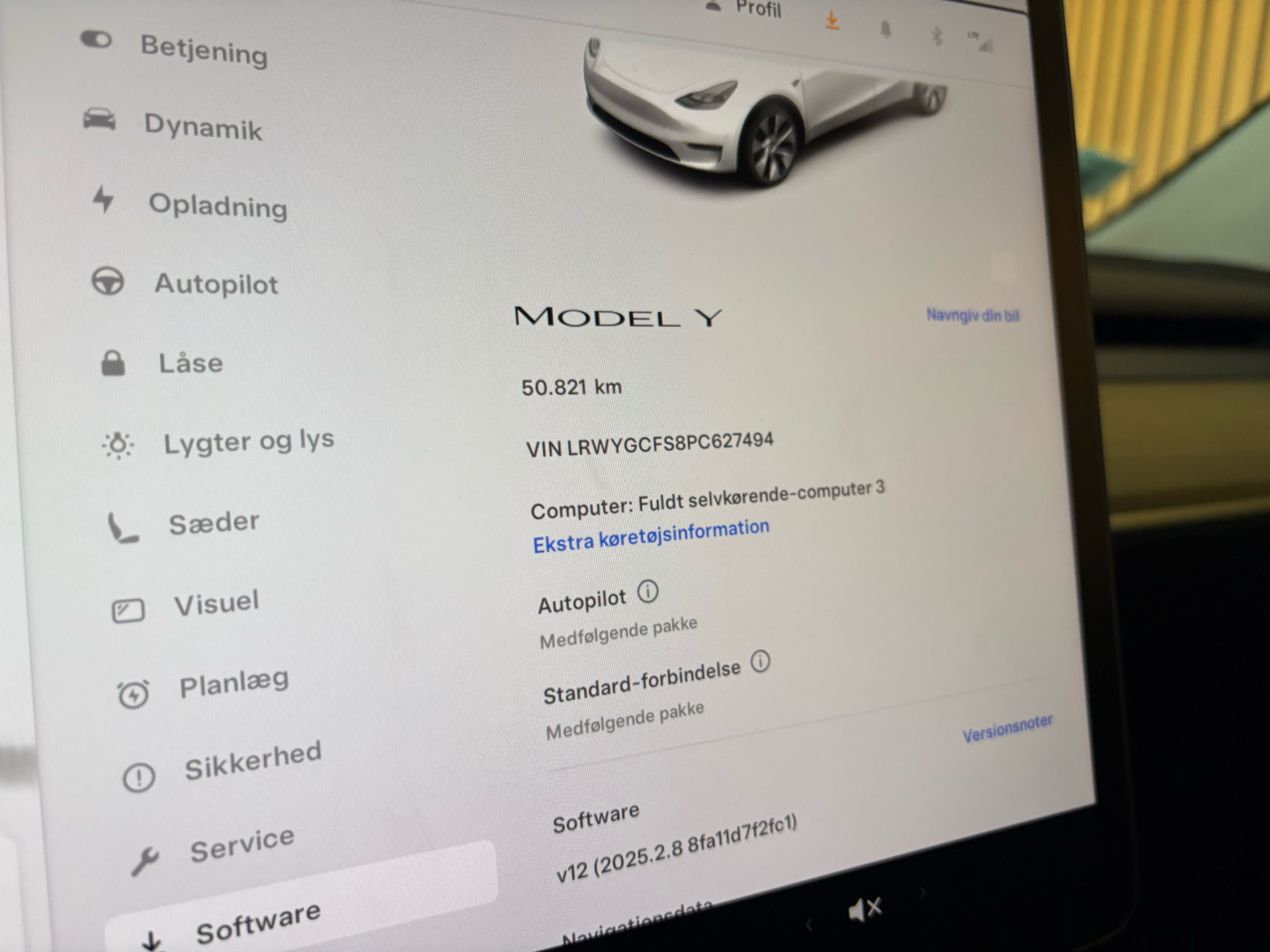 Billede af Tesla Model Y EL RWD 299HK 5d Aut.