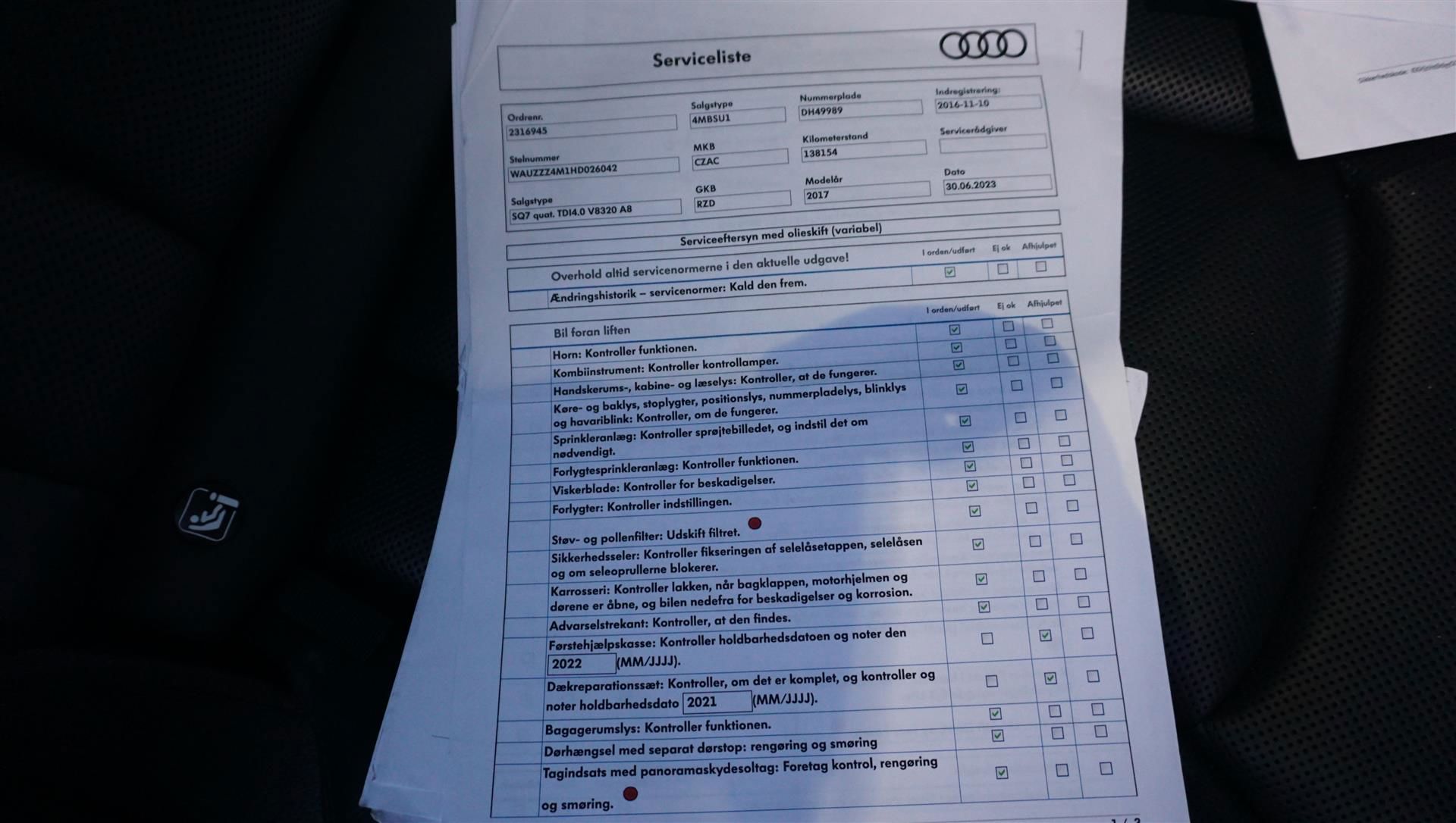 Billede af Audi SQ7 4,0 TDI Quattro Tiptr. 435HK 5d 8g Aut.