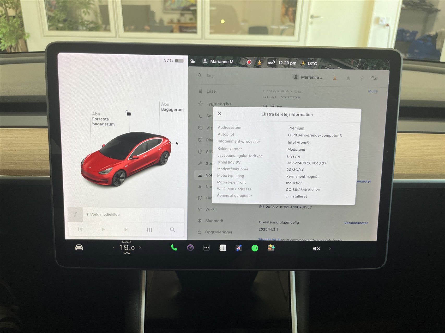 Billede af Tesla Model 3 EL Long Range AWD 490HK Aut.