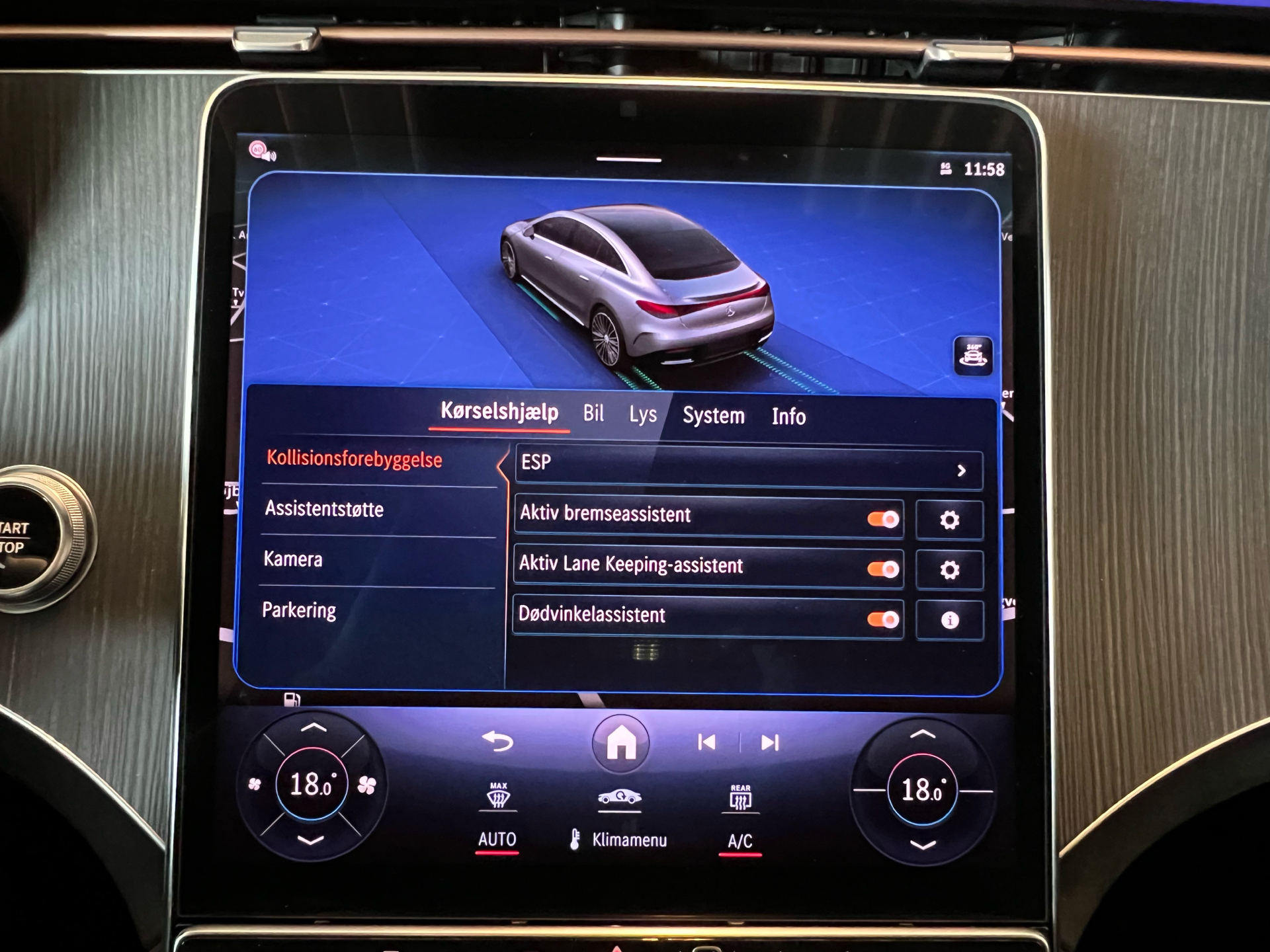 Billede af Mercedes-Benz EQE 300 EL AMG Line 245HK Aut.