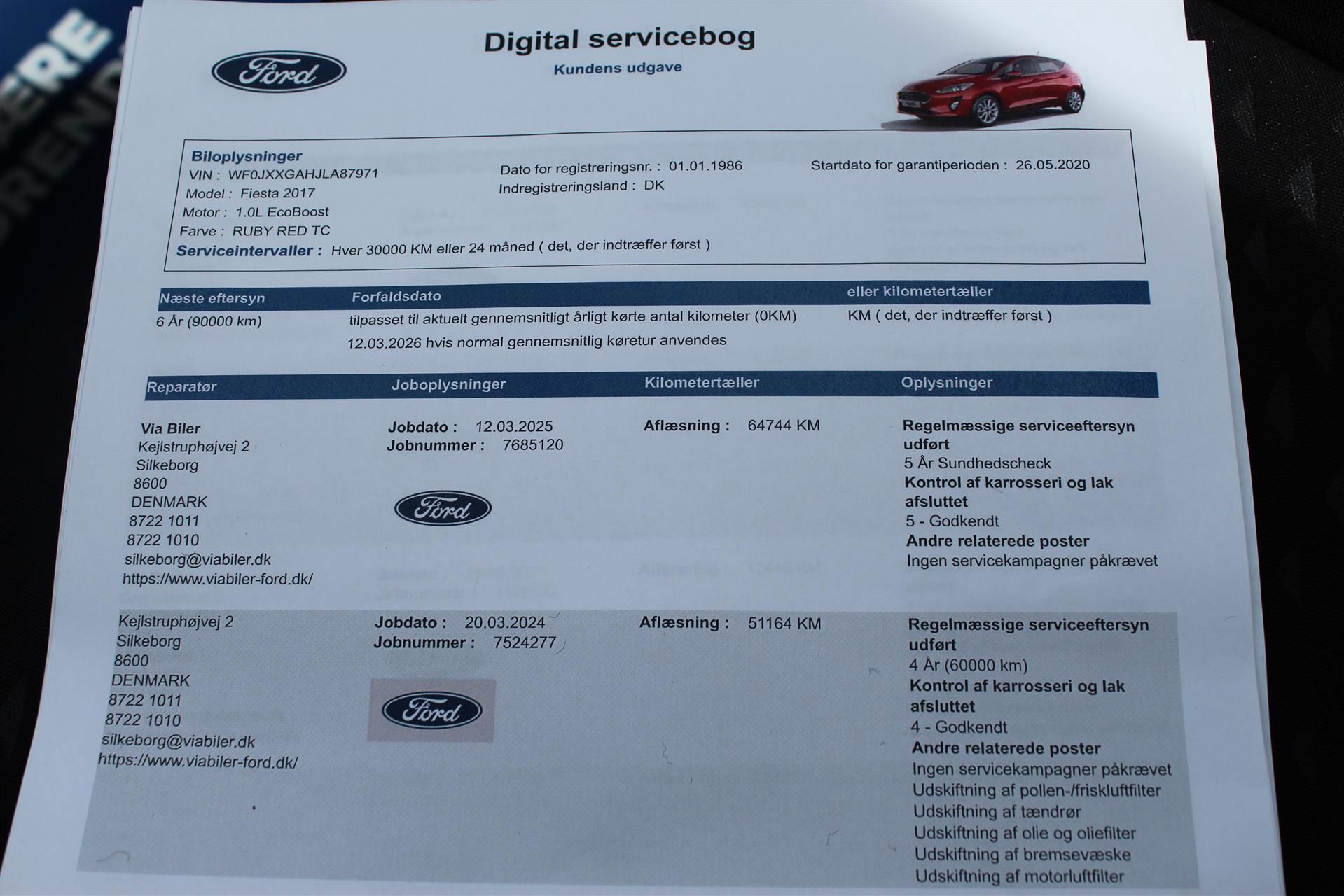 Billede af Ford Fiesta 1,0 EcoBoost Titanium Start/Stop 125HK 5d 6g