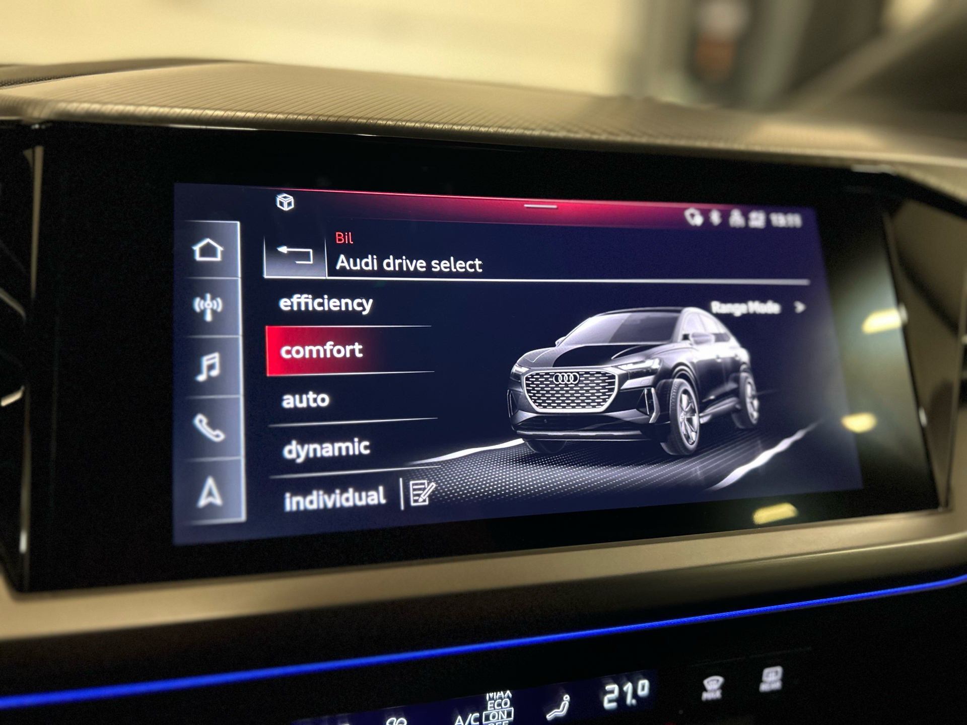 Billede af Audi Q4 Sportback 40 E-tron S Line 204HK 5d Aut.