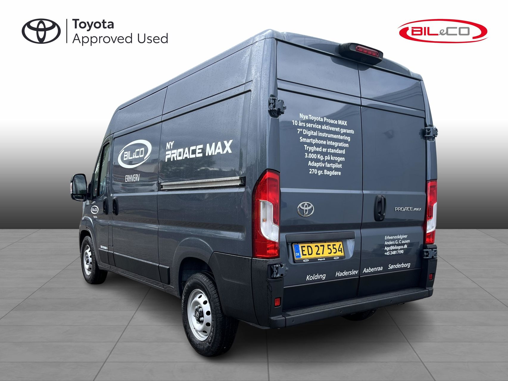 Billede af Toyota Proace Max Medium 2,2 D Comfort Master To skydedør m. højt tag 140HK Van 8g Aut.