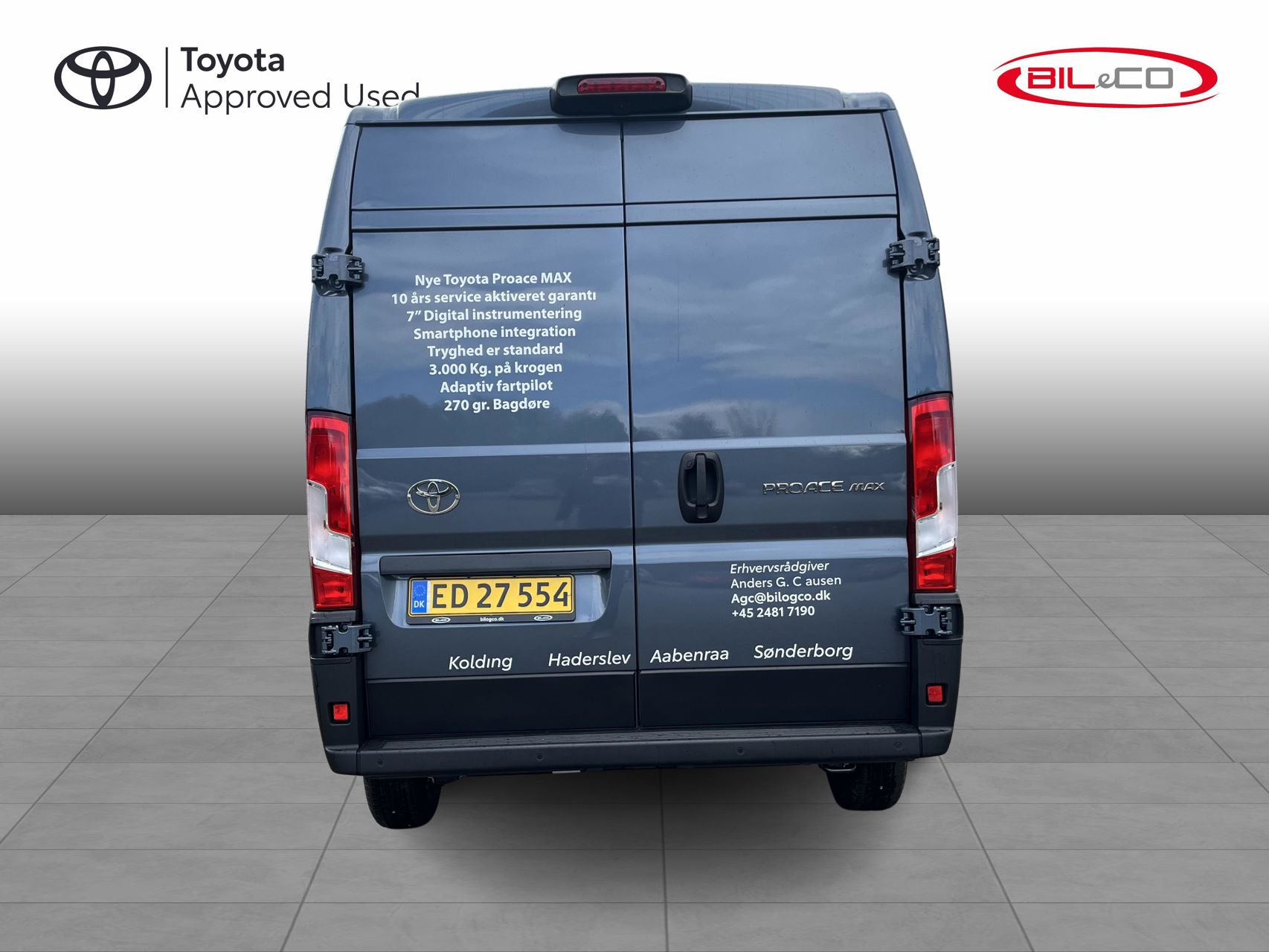 Billede af Toyota Proace Max Medium 2,2 D Comfort Master To skydedør m. højt tag 140HK Van 8g Aut.