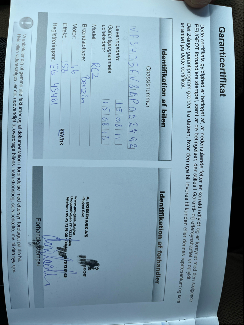 Billede af Peugeot RCZ 1,6 THP 156HK 2d 6g