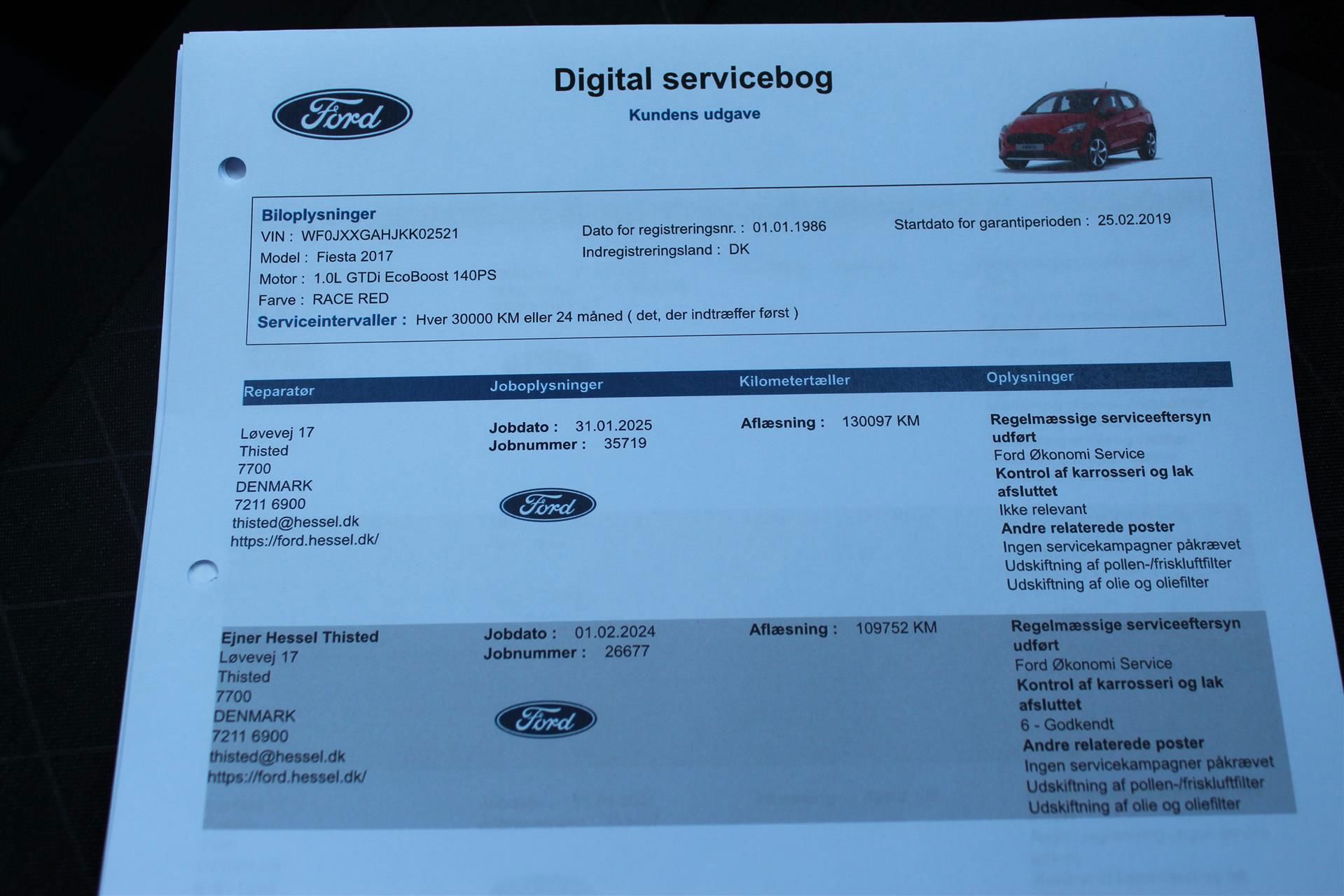 Billede af Ford Fiesta 1,0 EcoBoost Active I 140HK 5d