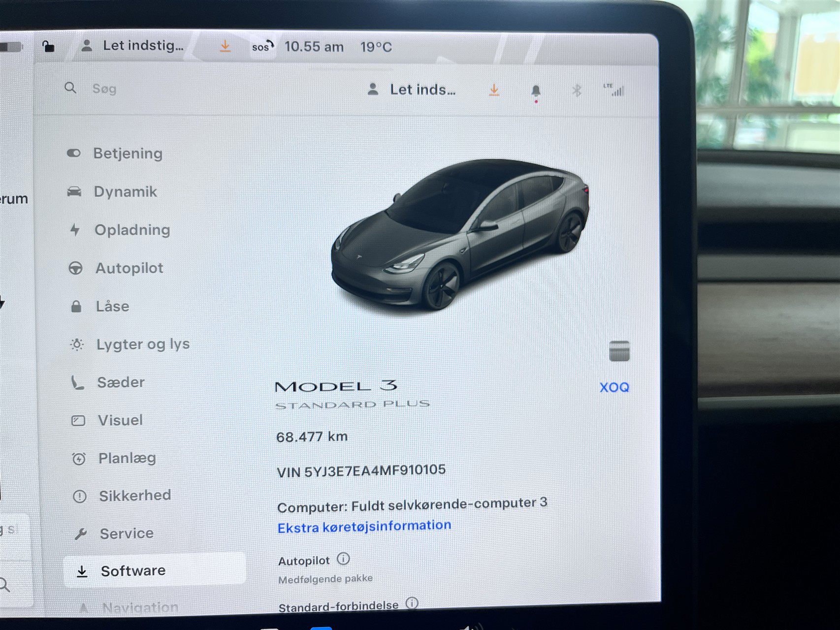 Billede af Tesla Model 3 EL Standard Range Plus 325HK Aut.