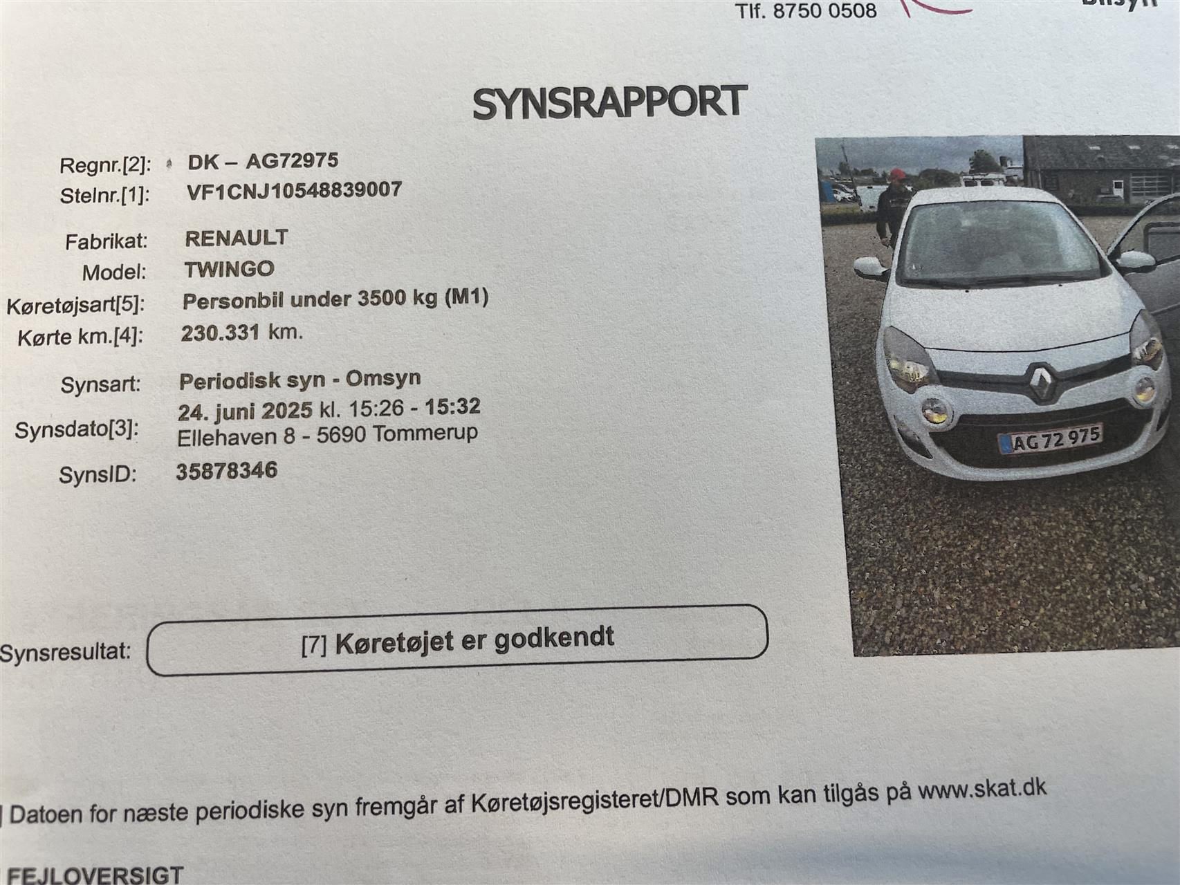 Billede af Renault Twingo 1,2 16V Authentique 75HK 3d