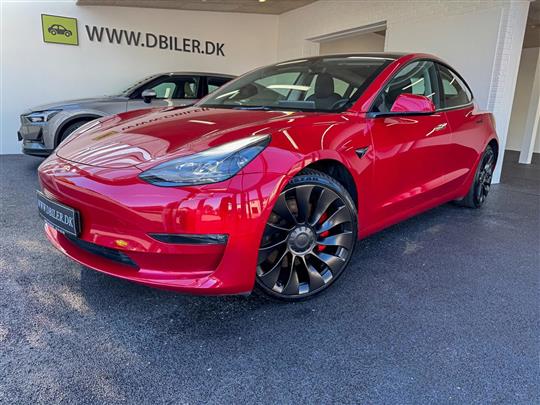 Tesla Model 3 EL Performance AWD 534HK Aut.