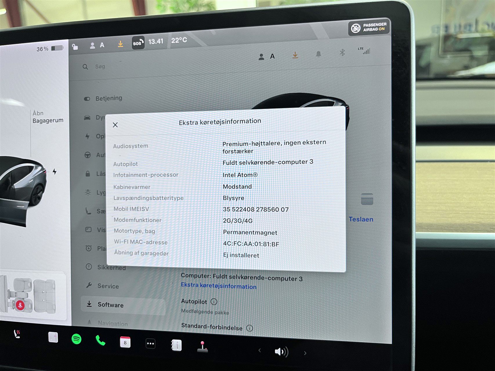 Billede af Tesla Model 3 EL Standard Range Plus 325HK Aut.