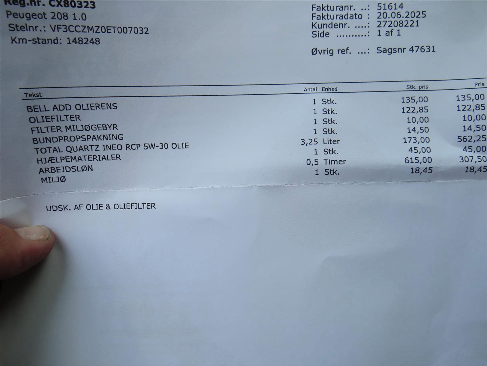 Billede af Peugeot 208 1,0 VTi Motion Air 68HK 5d