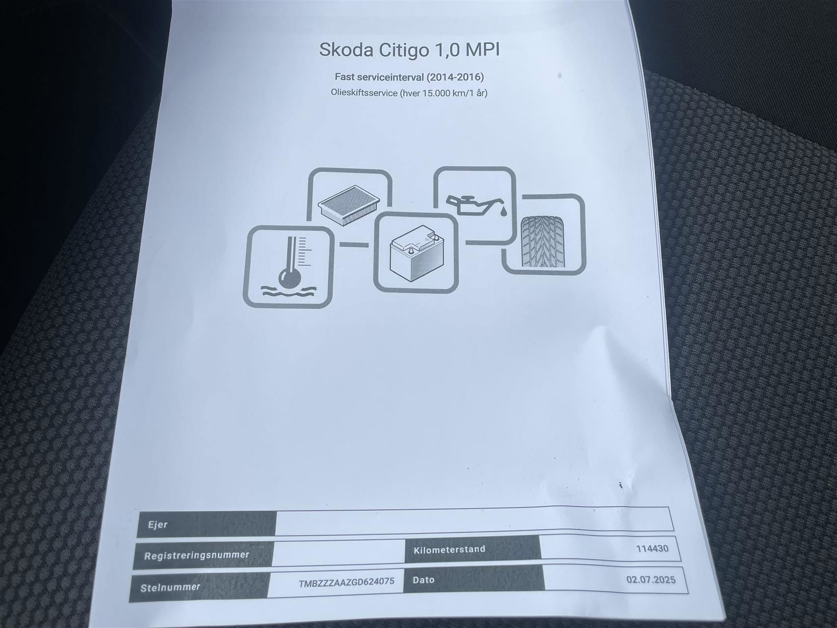 Billede af Skoda Citigo 1,0 MPI Ambition 60HK 5d Aut.