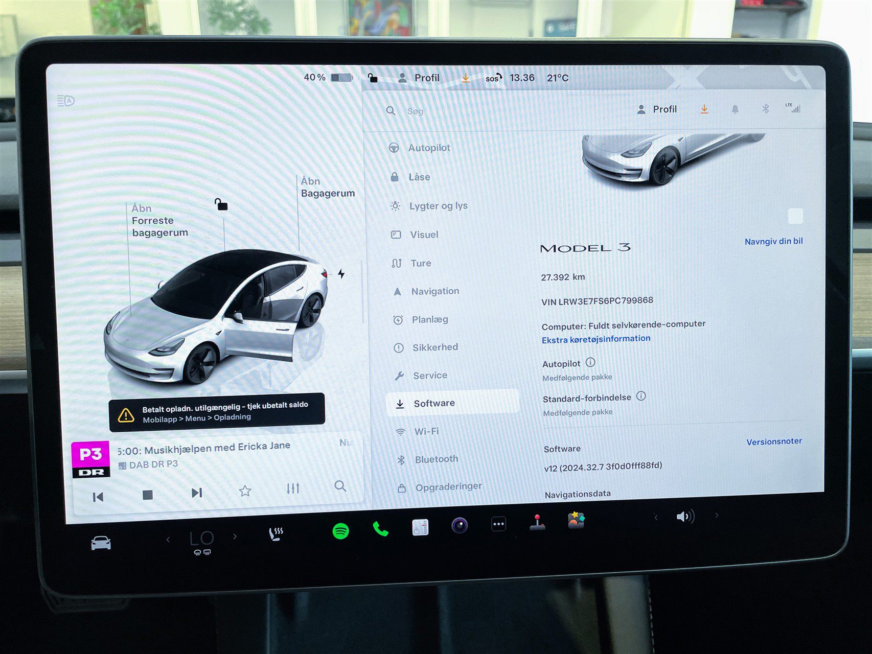 Billede af Tesla Model 3 EL 283HK Aut.