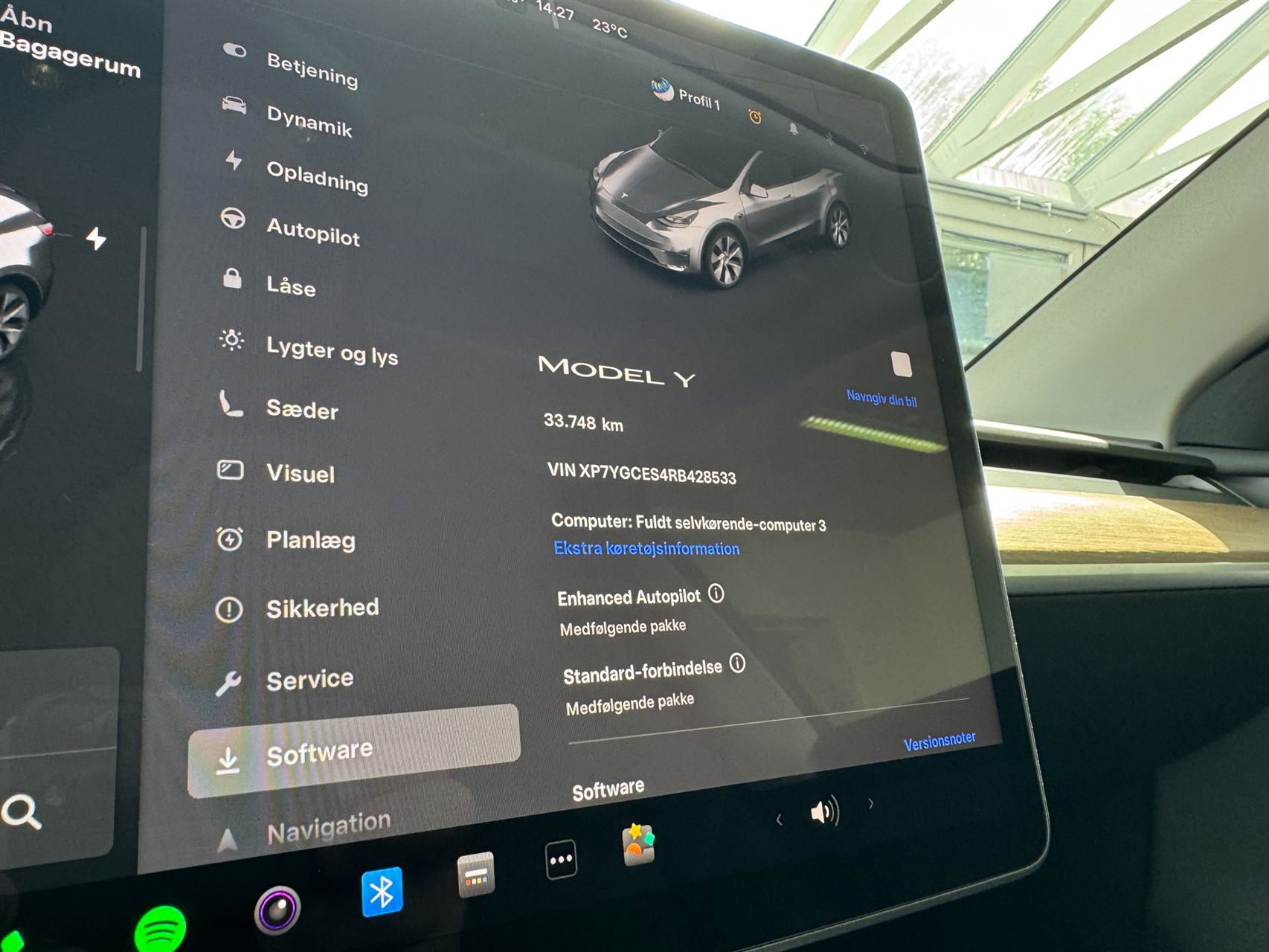 Billede af Tesla Model Y EL Standard Range RWD 204HK 5d Aut.