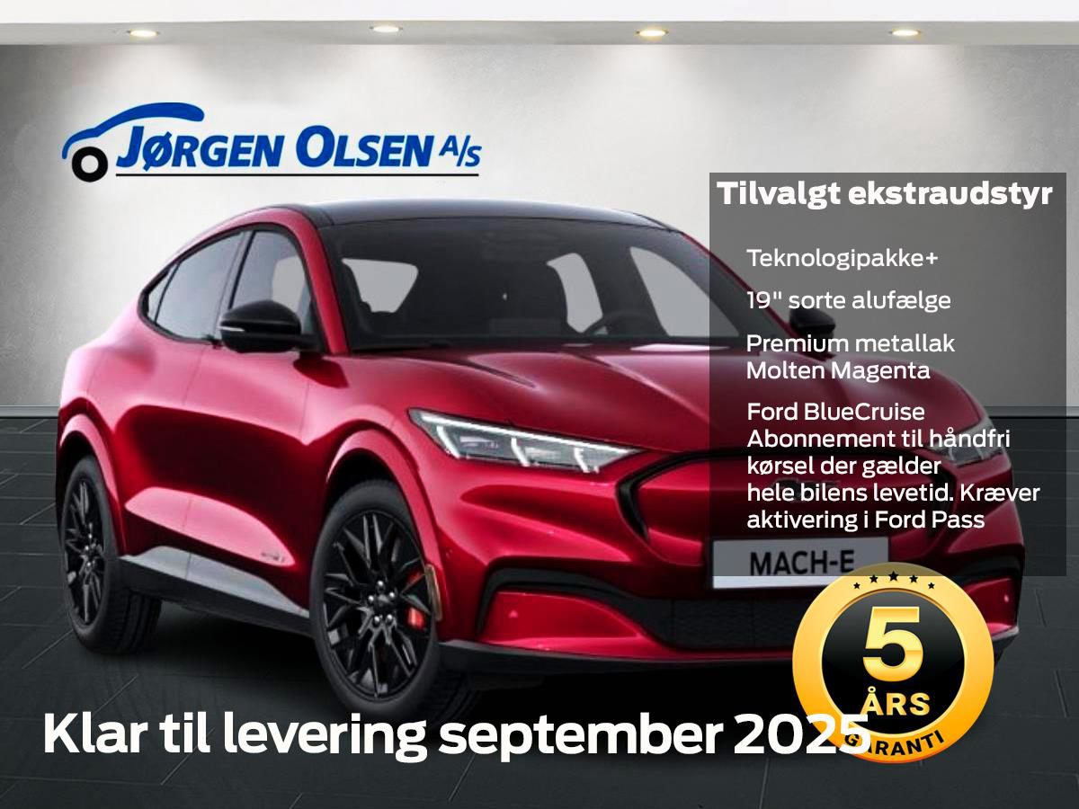 Billede af Ford Mustang Mach-E EL UR Premium AWD 375HK 5d Aut.