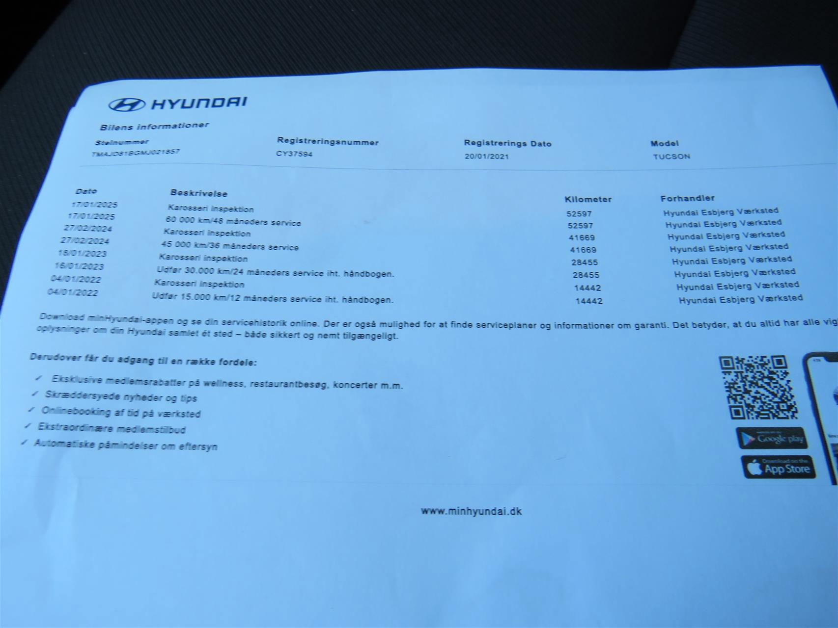 Billede af Hyundai Tucson 1,6 T-GDI  Mild hybrid Advanced DCT 150HK 5d 7g Aut.