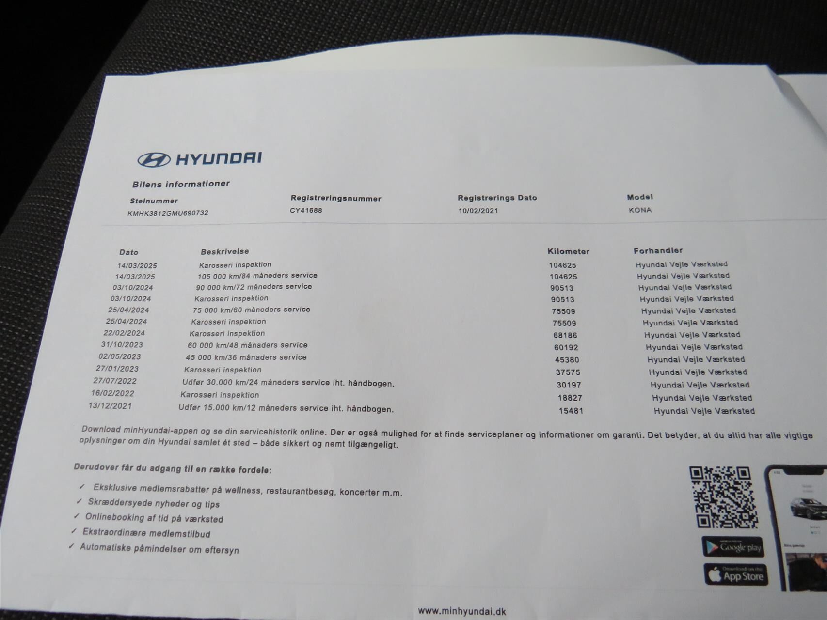 Billede af Hyundai Kona 1,0 T-GDI Advanced DCT 120HK 5d 7g Aut.