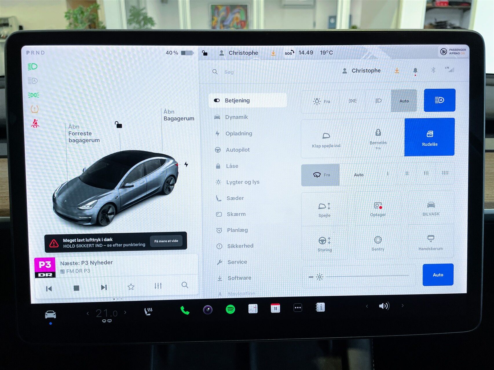 Billede af Tesla Model 3 EL Standard Range Plus 325HK Aut.