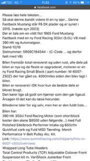 Billede af Ford Mustang 4,7 V8 275HK 2d Aut.