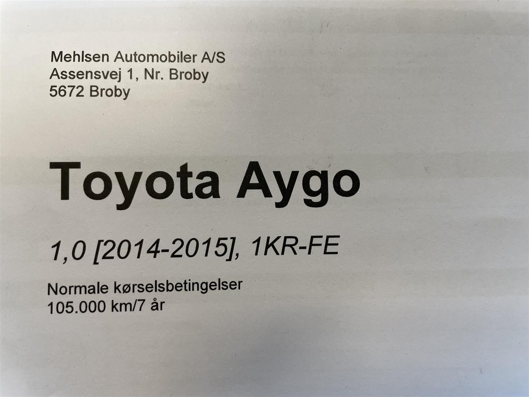 Billede af Toyota Aygo 1,0 VVT-I X-Cellence 69HK 5d
