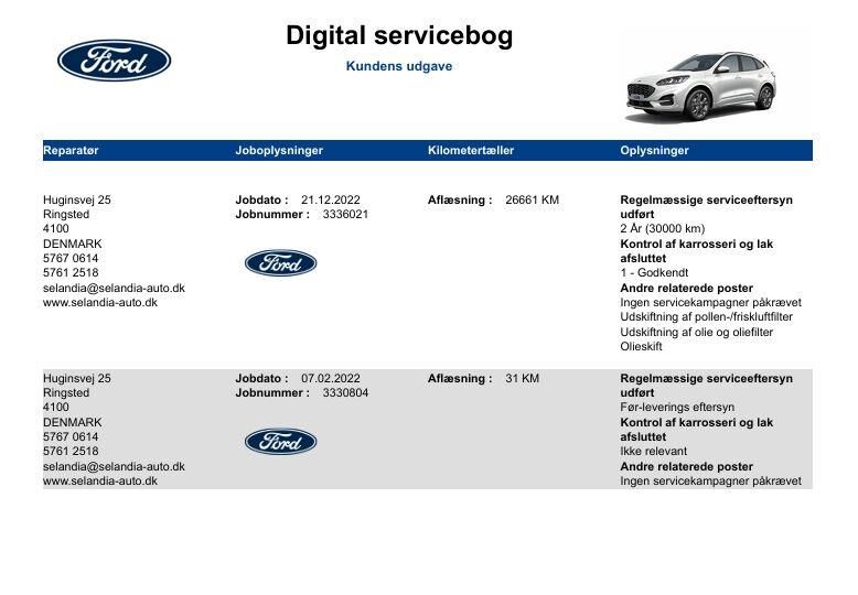 Billede af Ford Kuga 2,5 Plugin-hybrid ST-Line X CVT 225HK 5d Trinl. Gear