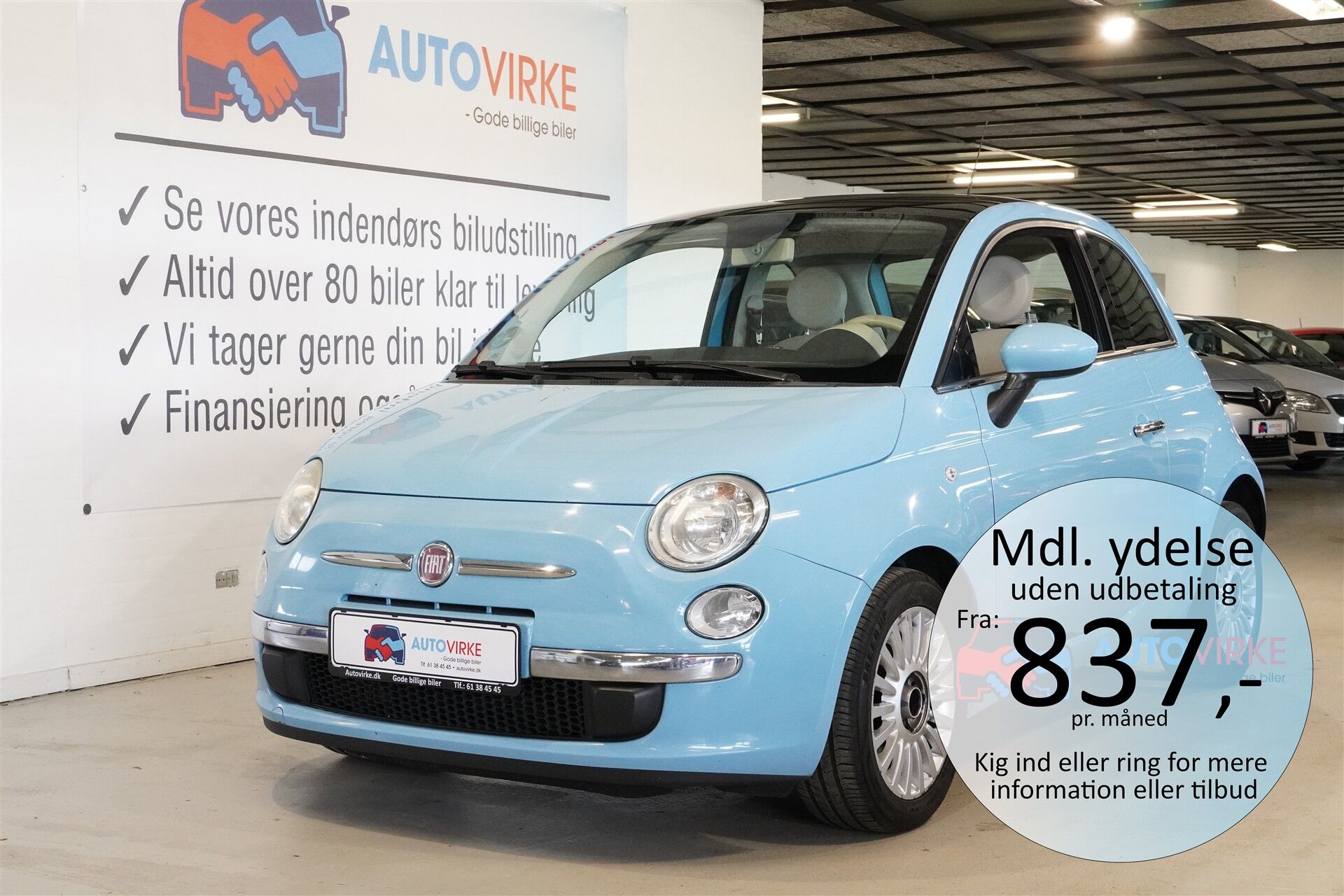 Billede af Fiat 500 0,9 TwinAir Lounge Start & Stop 85HK 3d