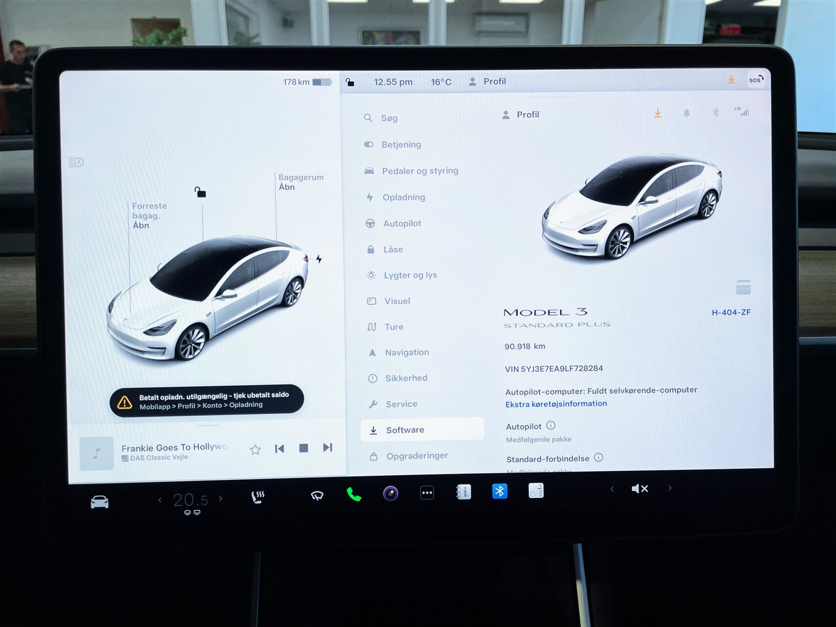 Billede af Tesla Model 3 EL Standard Range Plus 306HK Aut.