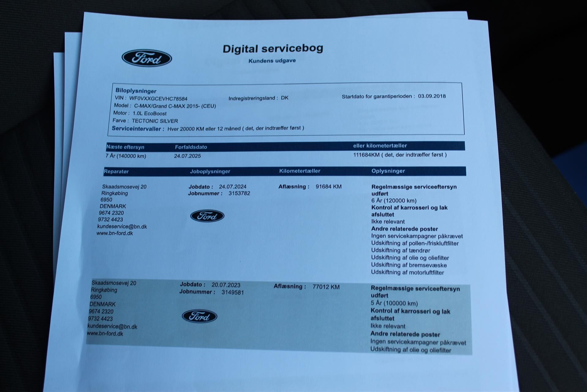 Billede af Ford C-MAX 1,0 EcoBoost Titanium Plus 125HK 6g