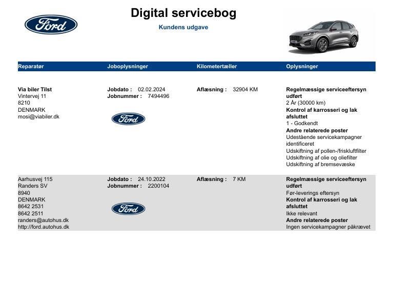 Billede af Ford Kuga 2,5 Plugin-hybrid ST-Line X CVT 225HK 5d Trinl. Gear