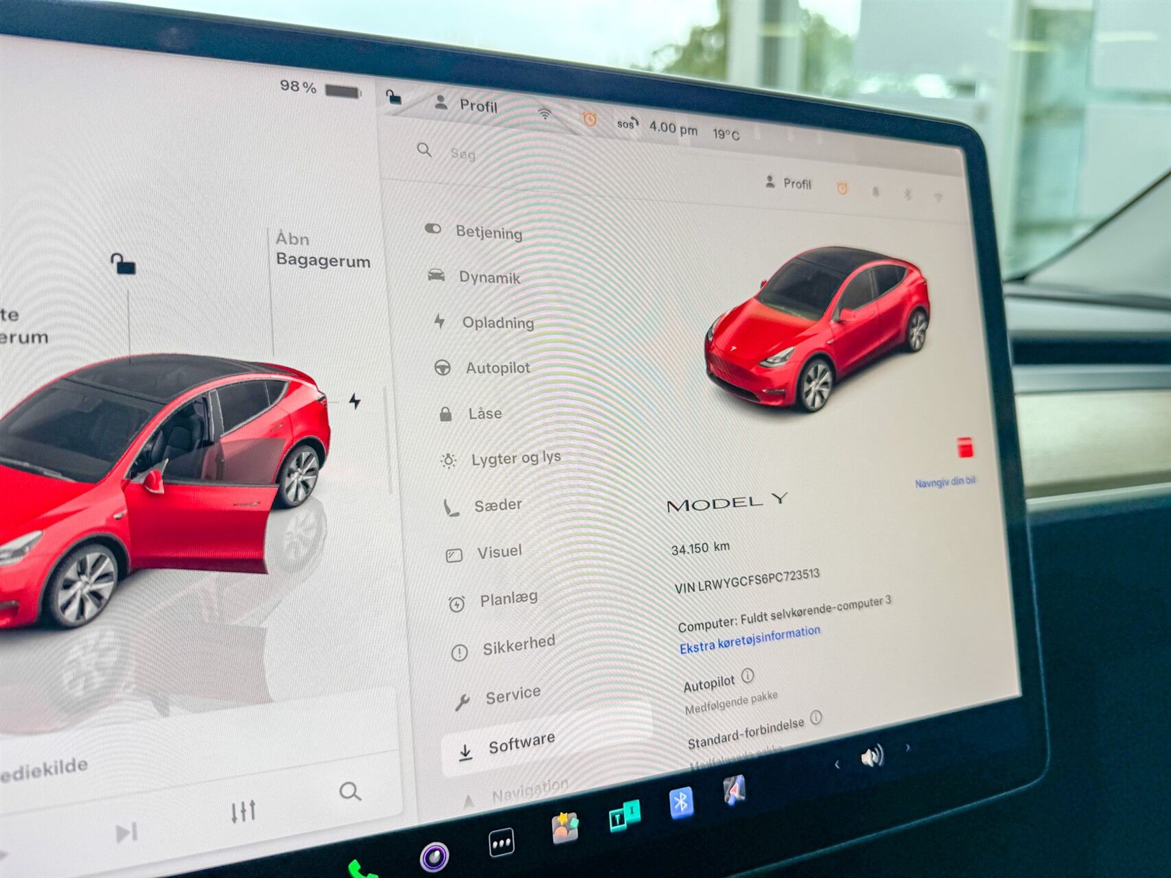 Billede af Tesla Model Y EL Standard Range RWD 204HK 5d Aut.