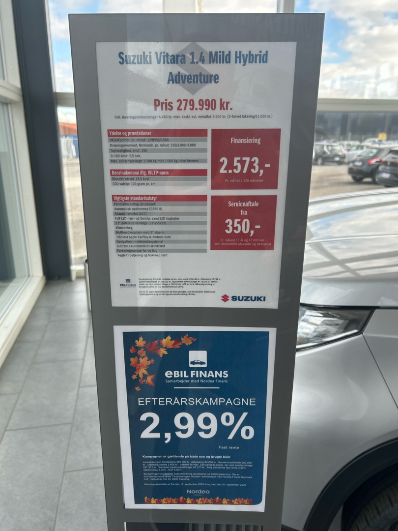 Billede af Suzuki Vitara 1,4 Boosterjet  Mild hybrid Adventure 129HK 5d 6g