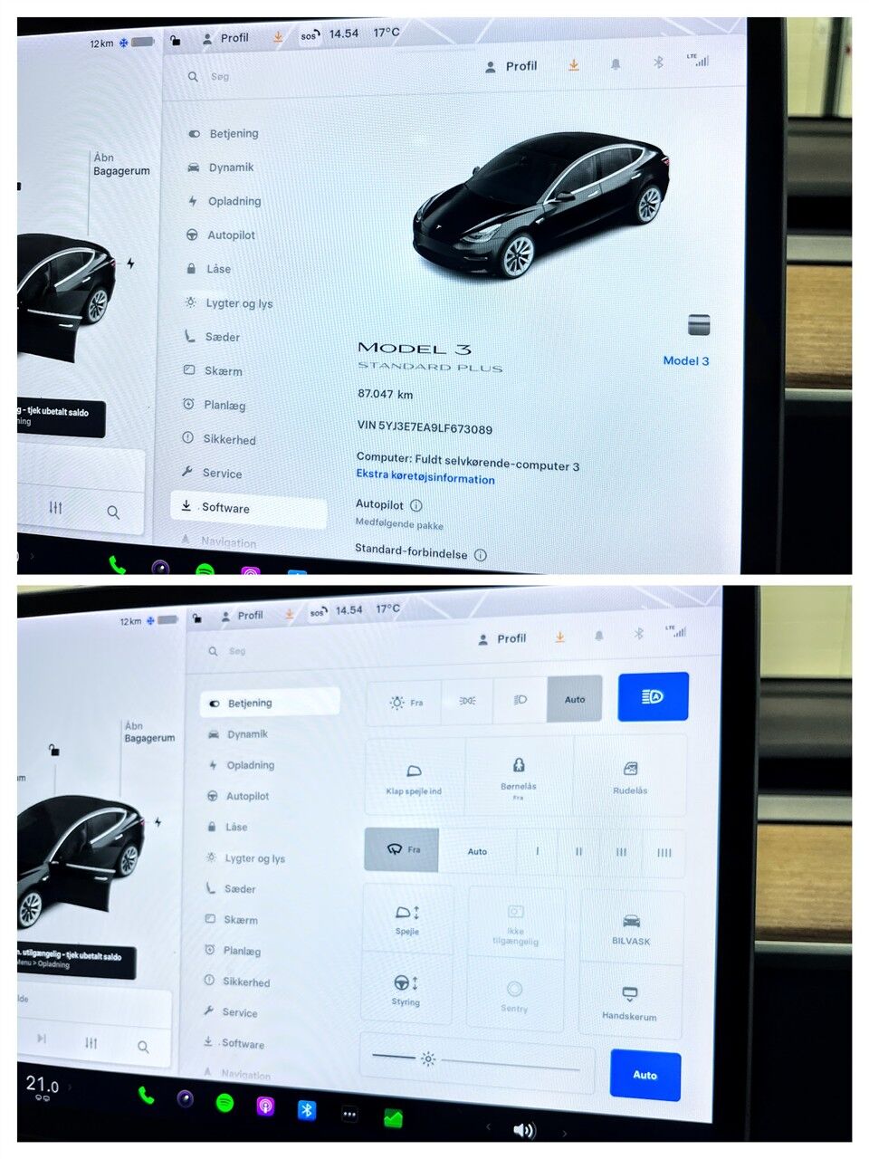 Billede af Tesla Model 3 EL Standard Range Plus 325HK Aut.