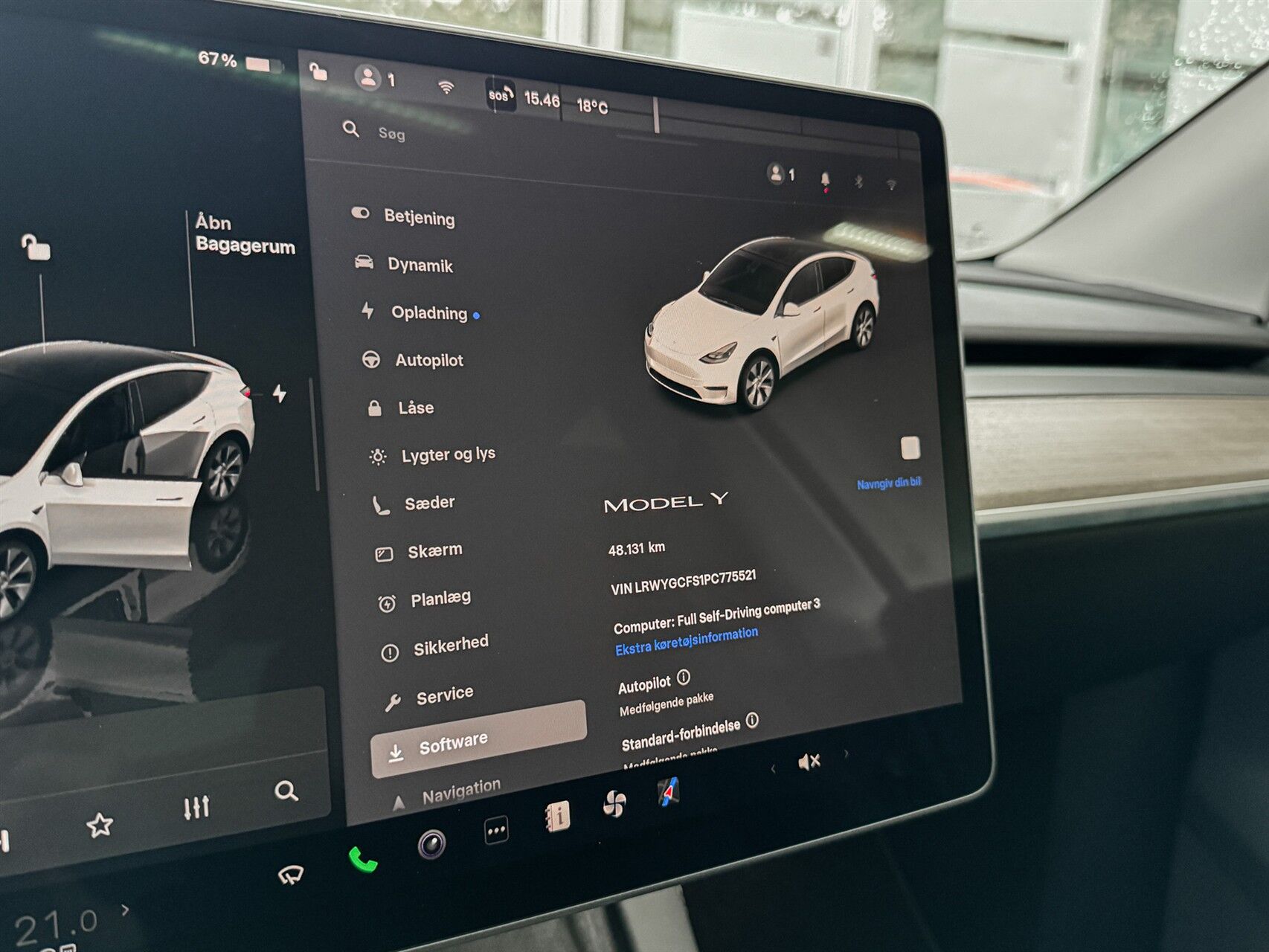 Billede af Tesla Model Y EL Standard Range RWD 204HK 5d Aut.