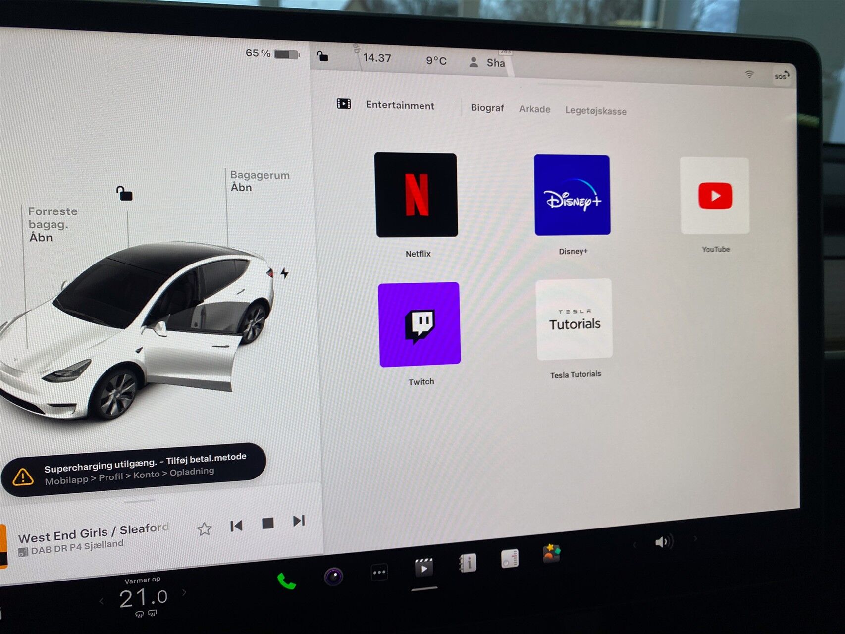 Billede af Tesla Model Y EL Standard Range RWD 204HK 5d Aut.