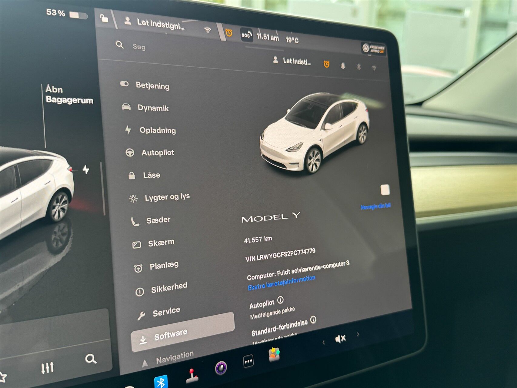 Billede af Tesla Model Y EL Standard Range RWD 204HK 5d Aut.