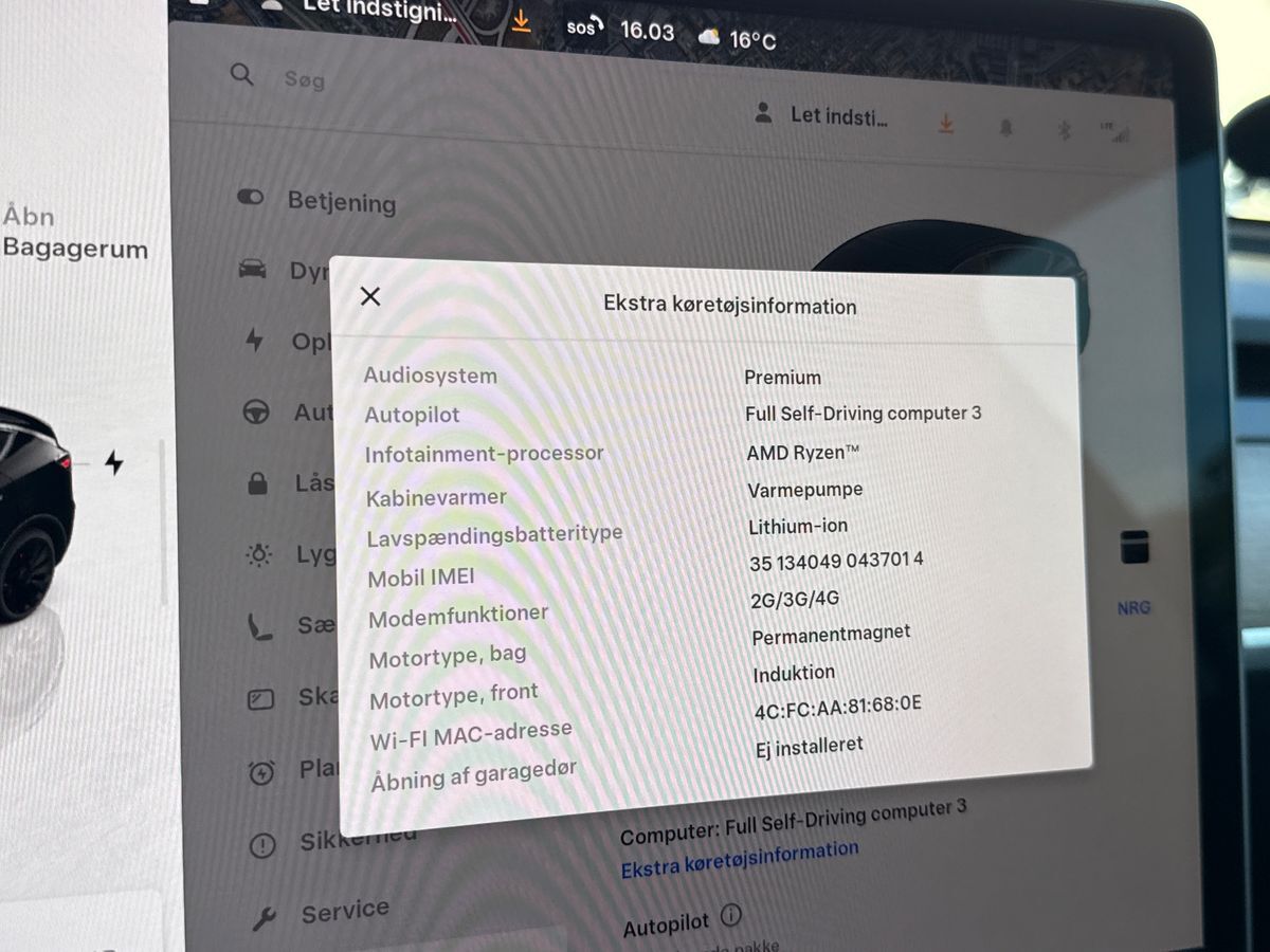 Billede af Tesla Model Y EL Performance AWD 534HK 5d Aut.