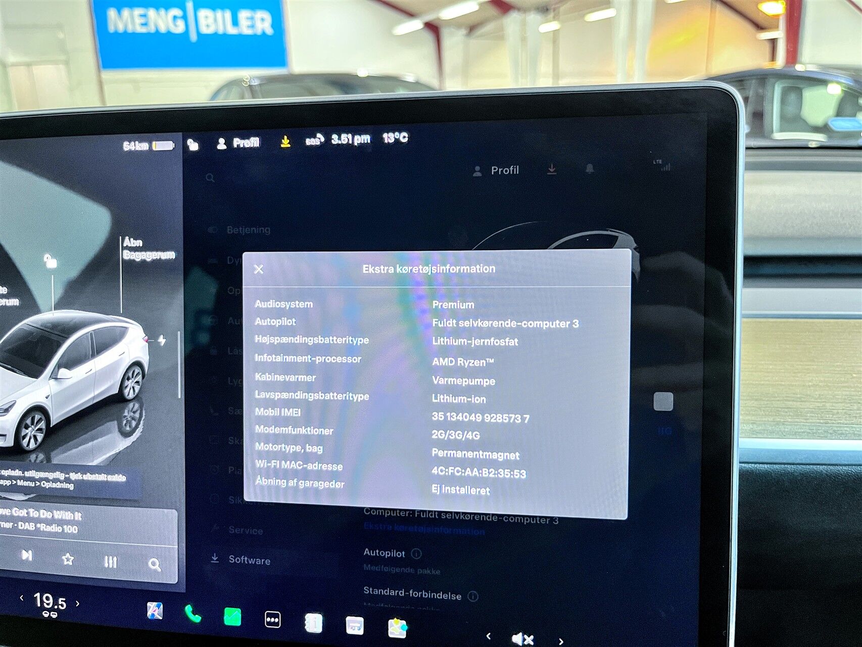Billede af Tesla Model Y EL RWD 299HK 5d Aut.