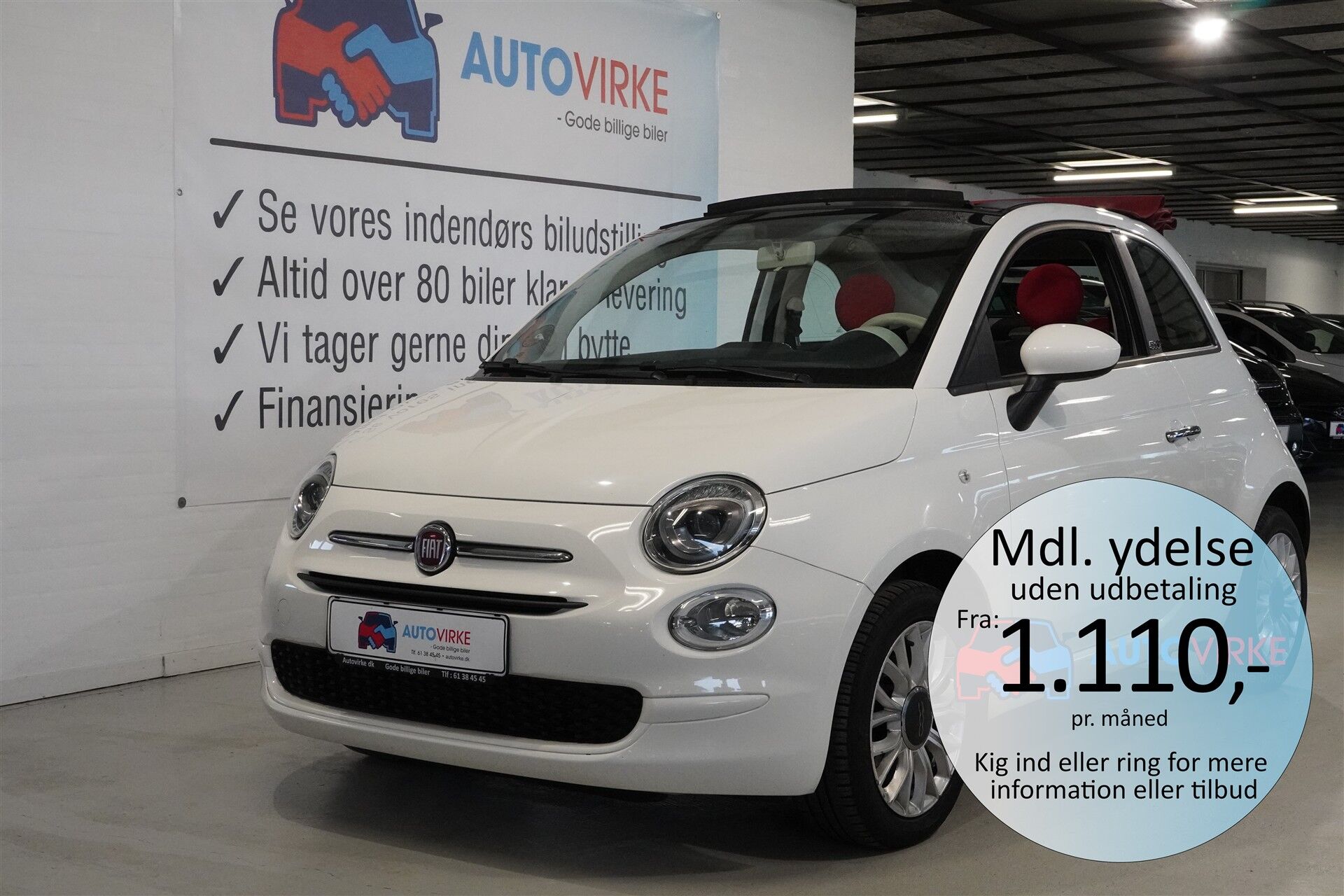 Billede af Fiat 500C 0,9 TwinAir Popstar Start & Stop 80HK Cabr.