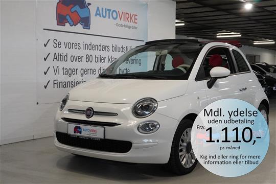 Fiat 500C 0,9 TwinAir Popstar Start & Stop 80HK Cabr.